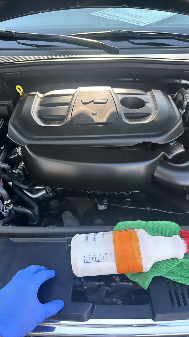 Car detailing transformation - before and after